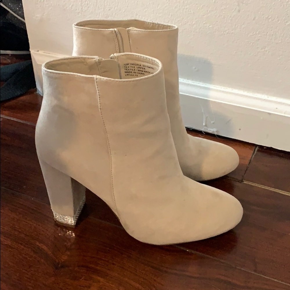 Tan Suede Booties